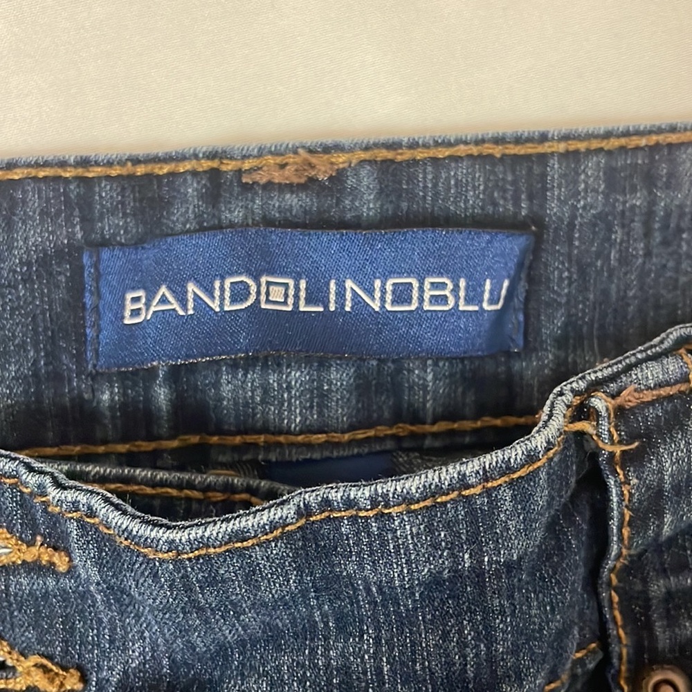 BandolinoBlu Capri Women's size 12 Dark Wash Blue Denim Jeans